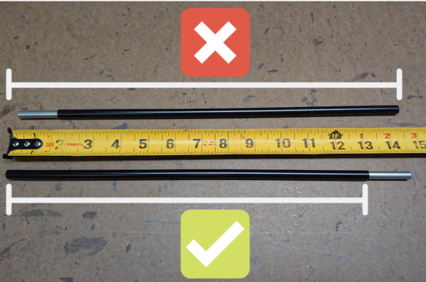 Measuring Aluminum Section length